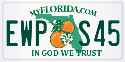 FL license plate EWPS45