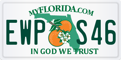 FL license plate EWPS46