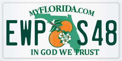 FL license plate EWPS48
