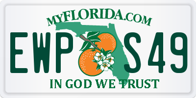 FL license plate EWPS49