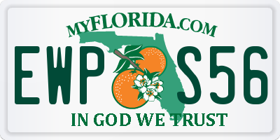 FL license plate EWPS56
