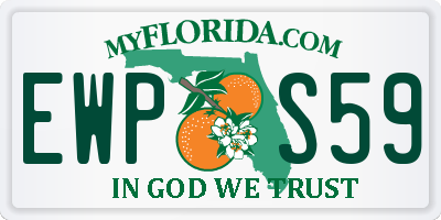 FL license plate EWPS59