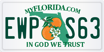 FL license plate EWPS63