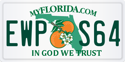 FL license plate EWPS64