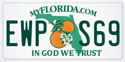 FL license plate EWPS69