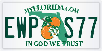 FL license plate EWPS77