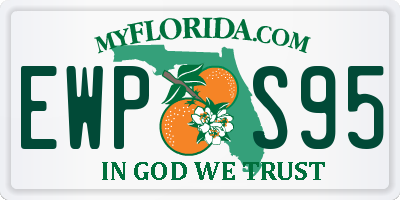 FL license plate EWPS95