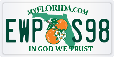 FL license plate EWPS98
