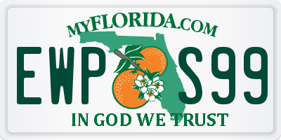 FL license plate EWPS99