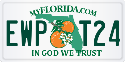 FL license plate EWPT24