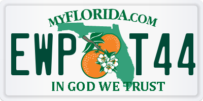 FL license plate EWPT44