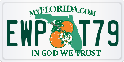 FL license plate EWPT79