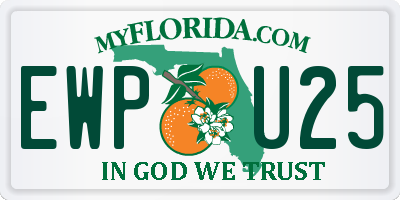 FL license plate EWPU25