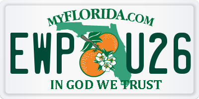 FL license plate EWPU26