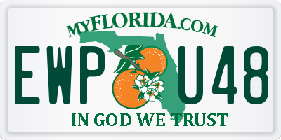 FL license plate EWPU48
