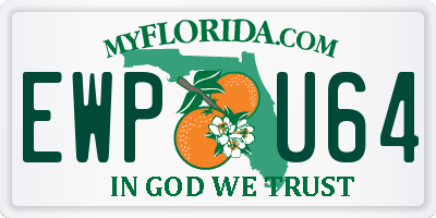 FL license plate EWPU64