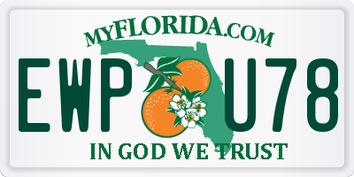 FL license plate EWPU78