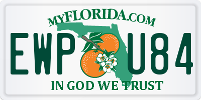 FL license plate EWPU84