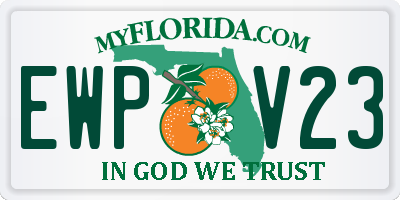 FL license plate EWPV23