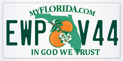 FL license plate EWPV44