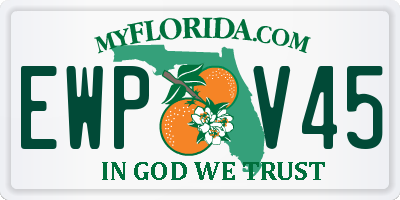 FL license plate EWPV45