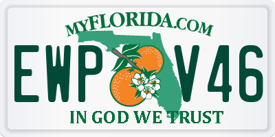 FL license plate EWPV46