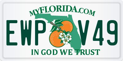 FL license plate EWPV49