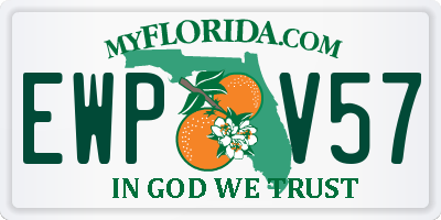 FL license plate EWPV57