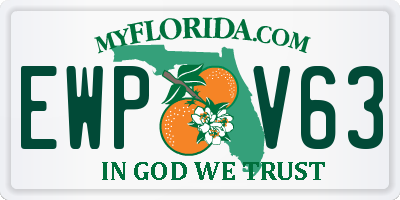 FL license plate EWPV63