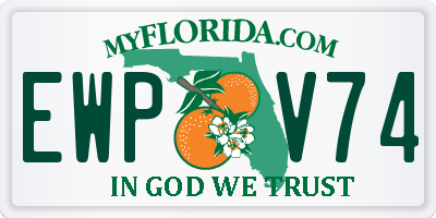FL license plate EWPV74