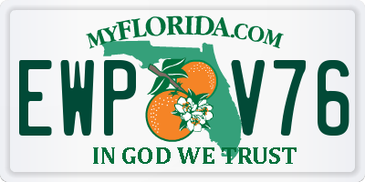 FL license plate EWPV76