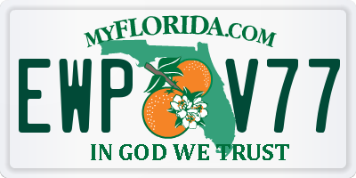 FL license plate EWPV77