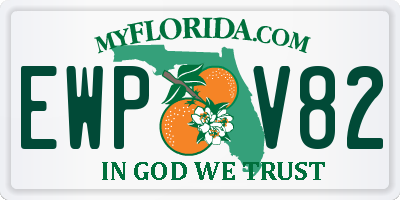 FL license plate EWPV82