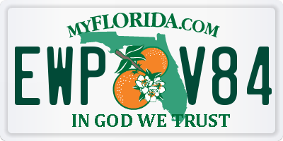 FL license plate EWPV84