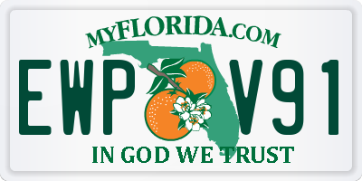 FL license plate EWPV91