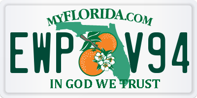 FL license plate EWPV94