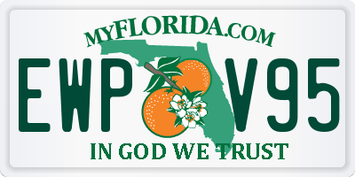 FL license plate EWPV95