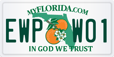 FL license plate EWPW01