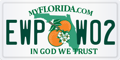 FL license plate EWPW02