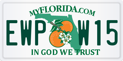 FL license plate EWPW15