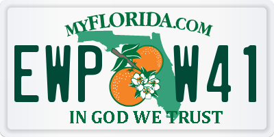 FL license plate EWPW41