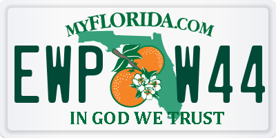 FL license plate EWPW44