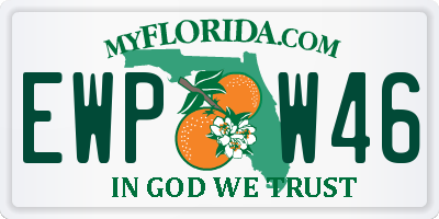 FL license plate EWPW46