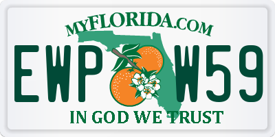 FL license plate EWPW59