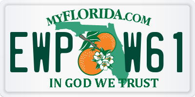 FL license plate EWPW61