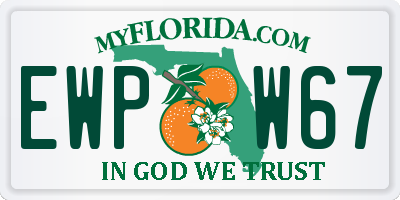 FL license plate EWPW67