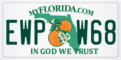FL license plate EWPW68