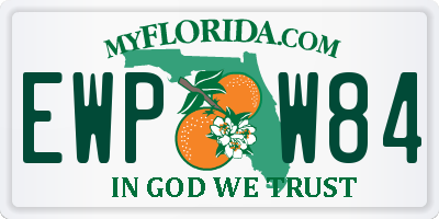FL license plate EWPW84