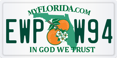 FL license plate EWPW94