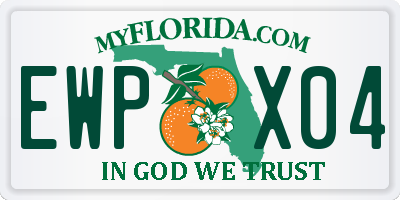 FL license plate EWPX04